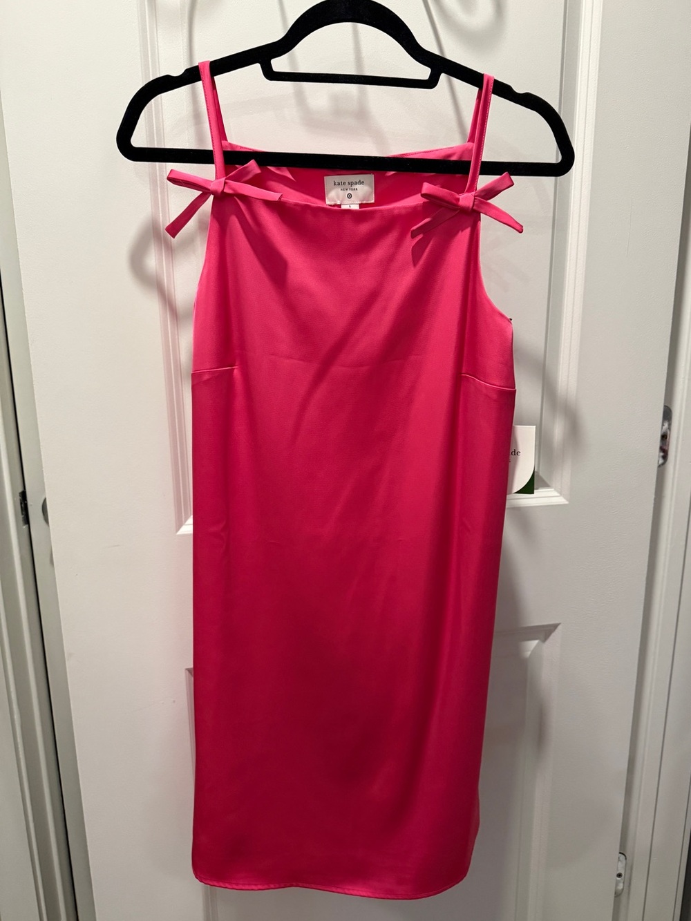 kate spade x Target hot pink shift dress with bow straps